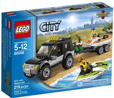 LEGO  60058   City  SUV  con moto dacqua      AL MOMENTO NON DISPONIBILE        